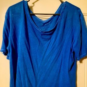 We the free blue crop top